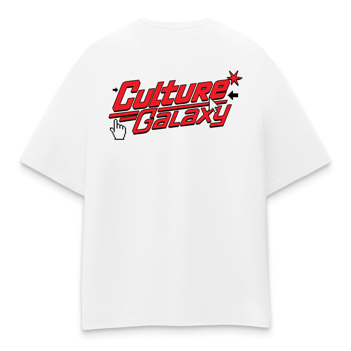 Oversized shirt - socrates deadline tee white back - culture galaxy - cgx - www.culture-galaxy.com