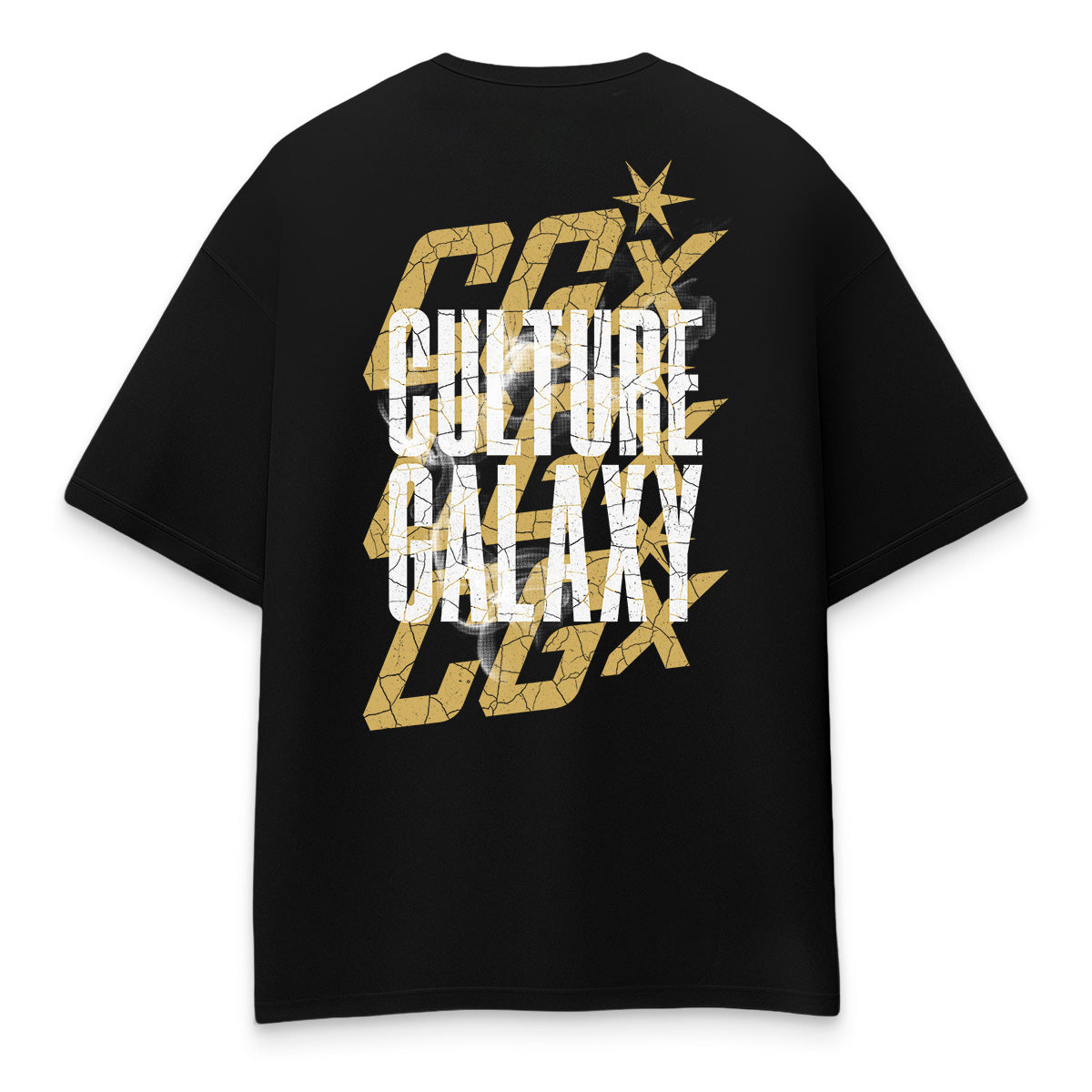Oversized shirt -smoking since 1503 tee black back - culture galaxy - cgx - www.culture-galaxy.com