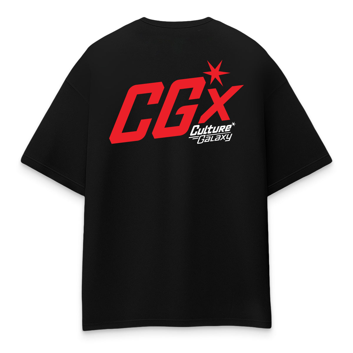 Oversized shirt - caesar headline tee black back - culture galaxy - cgx - www.culture-galaxy.com