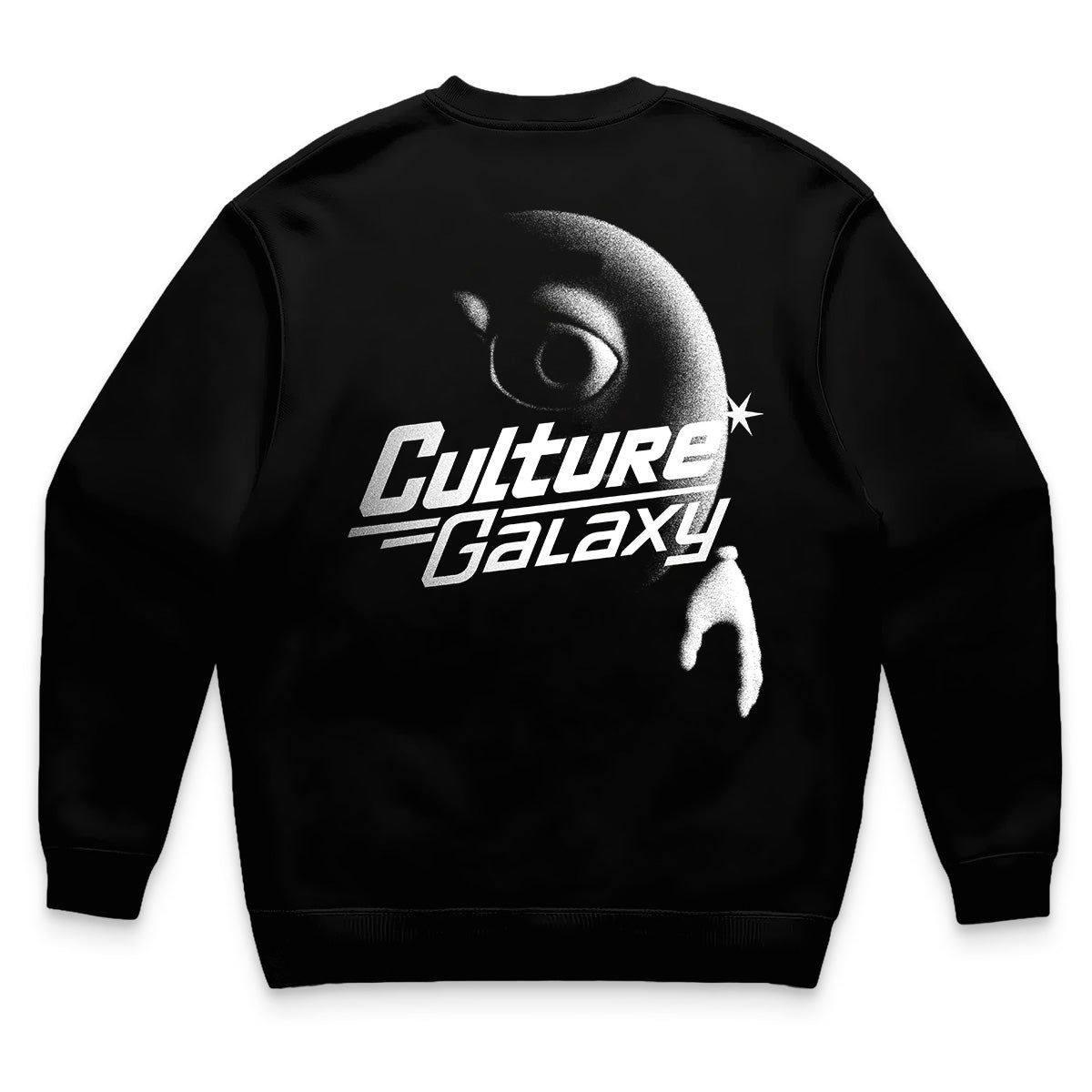 Oversized shirt - always watching crewneck black back - culture galaxy - cgx - www.culture-galaxy.com