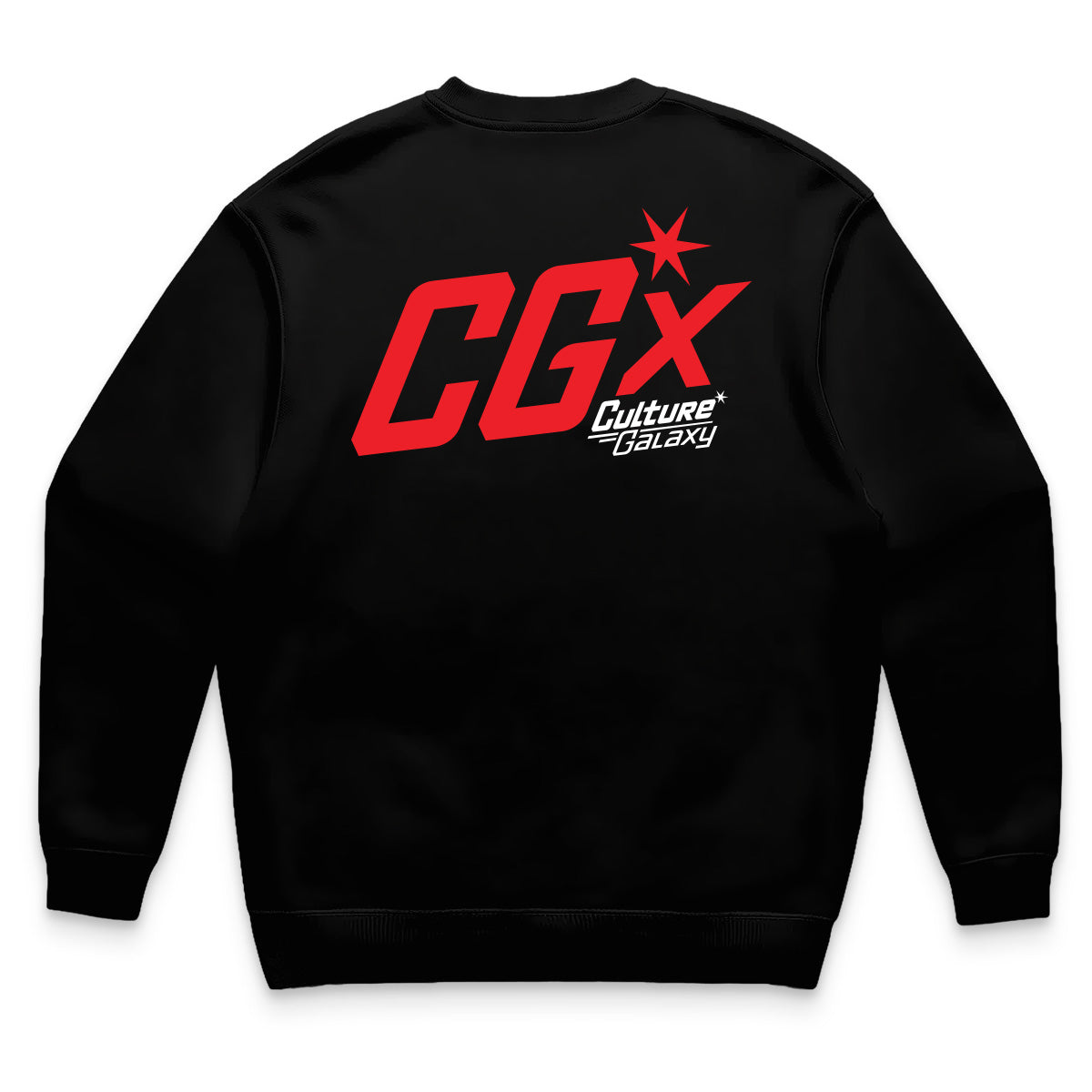 Oversized shirt - caesar headline crewneck black back - culture galaxy - cgx - www.culture-galaxy.com