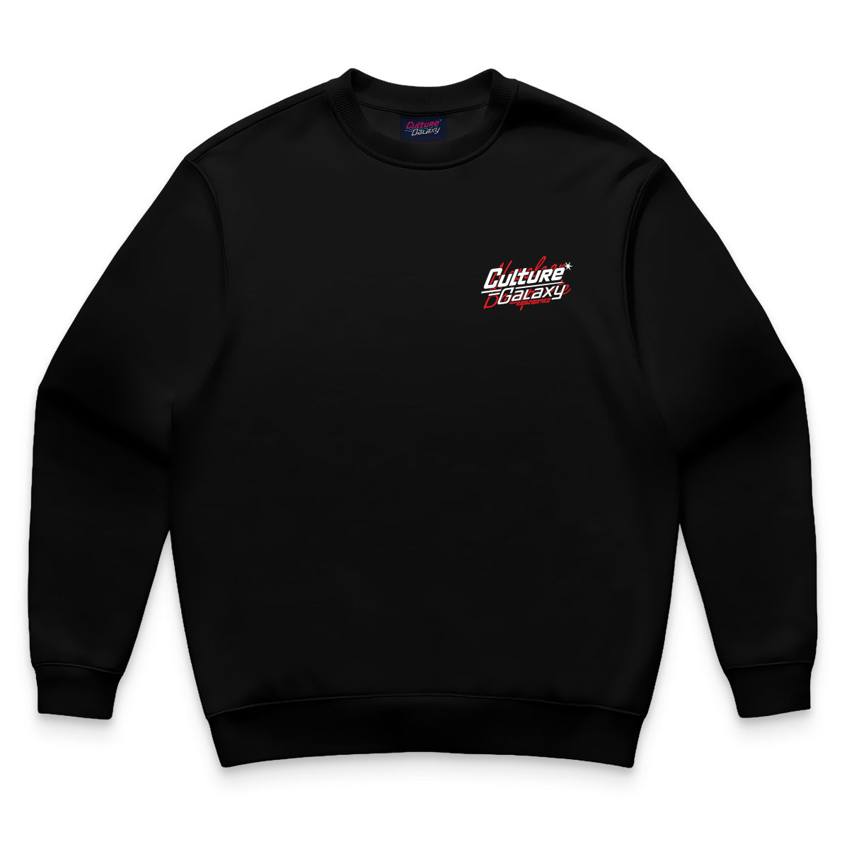 Oversized shirt - napoleon bike logo crewneck black front - culture galaxy - cgx - www.culture-galaxy.com