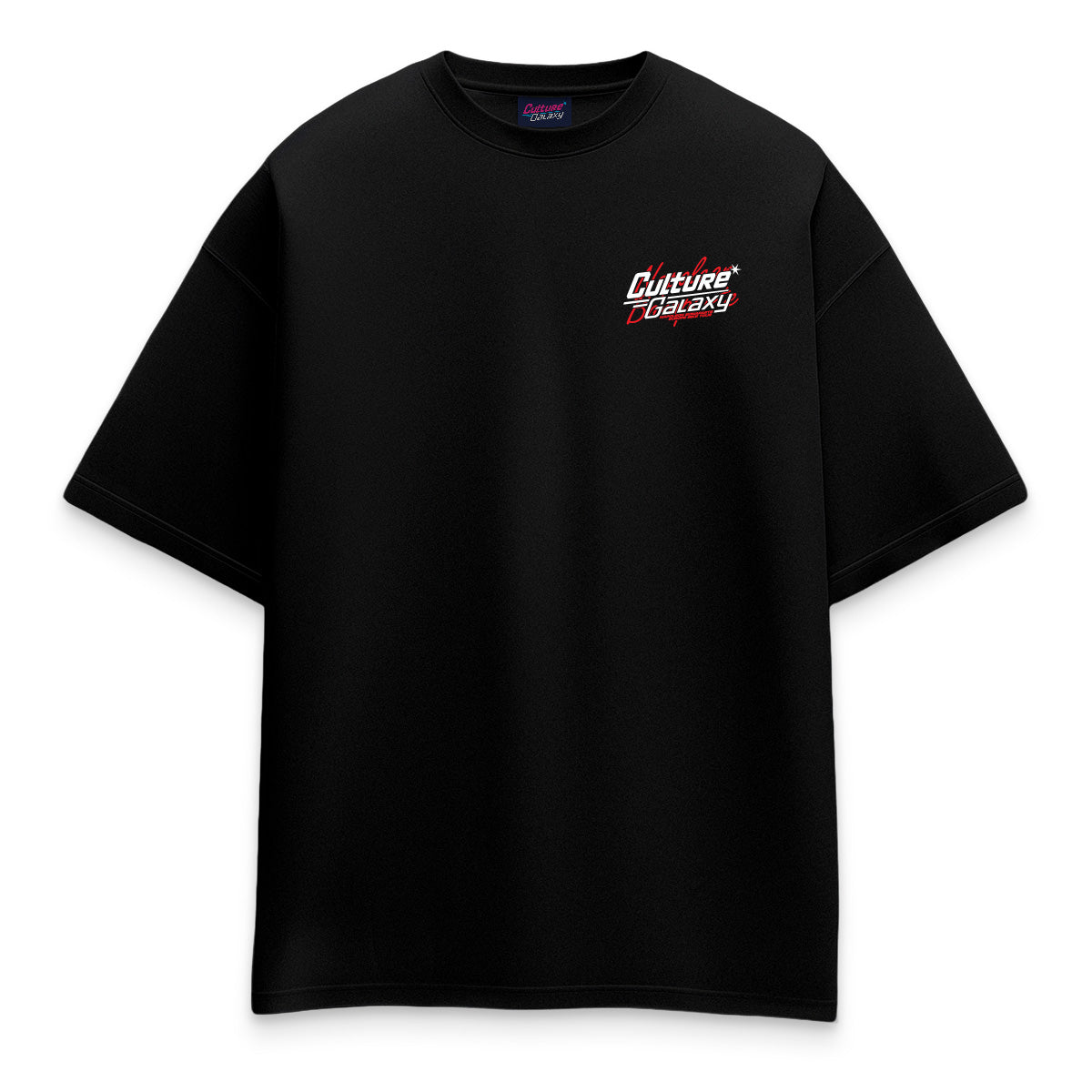 Oversized shirt - napoleon bike logo tee black front - culture galaxy - cgx - www.culture-galaxy.com