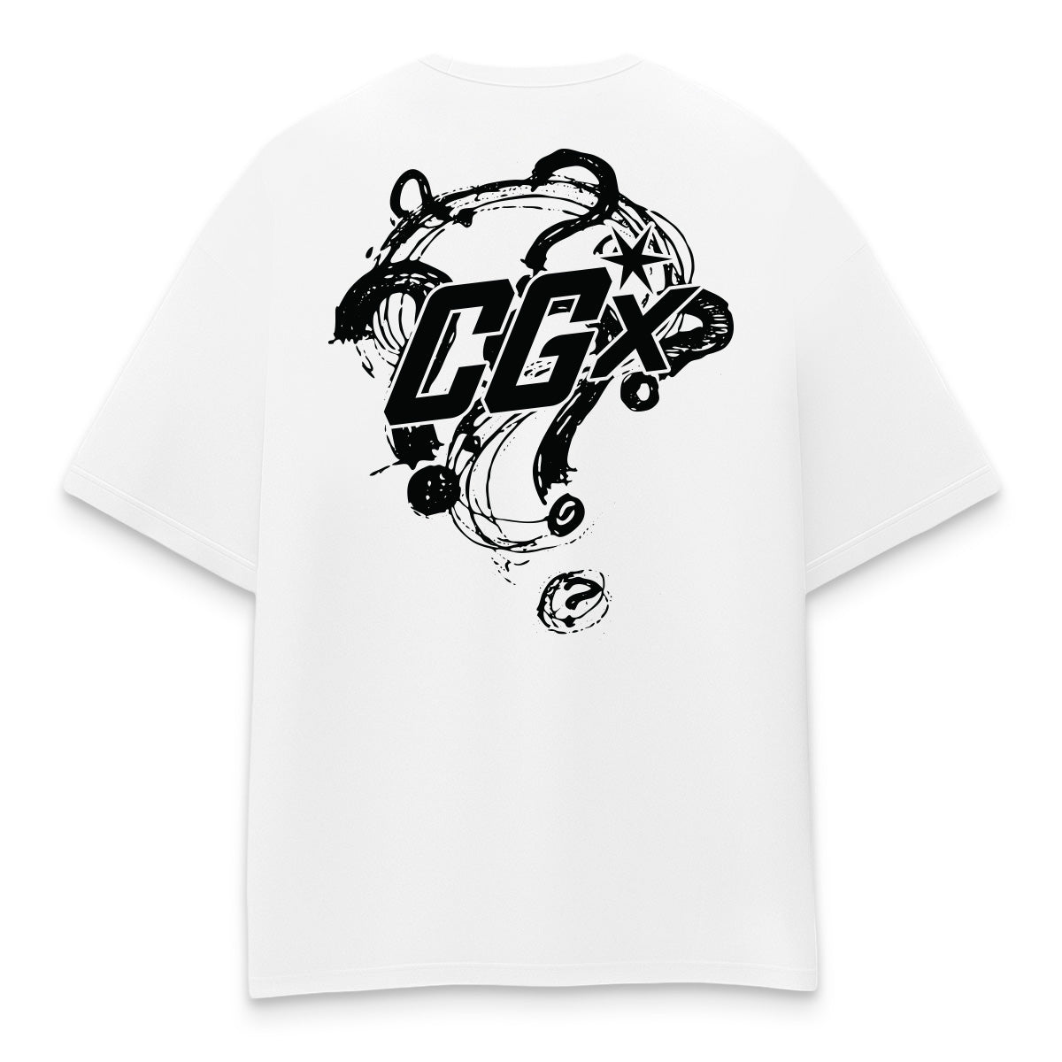 Oversized shirt - mission forgotten tee white back - culture galaxy - cgx - www.culture-galaxy.com