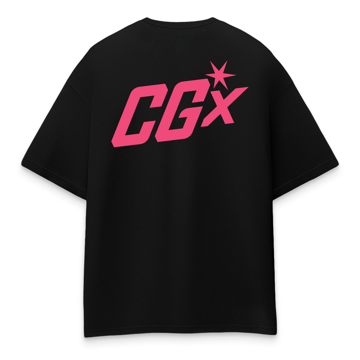 Oversized shirt - catstronaut tee black back - culture galaxy - cgx - www.culture-galaxy.com